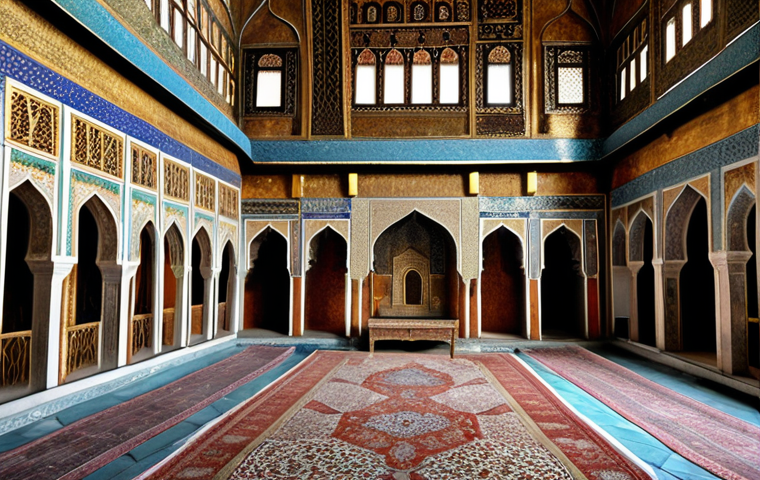 **Prompt:** Interior of the Topkapi Palace Harem, focusing on ornate decorations and a sense of mystery.
